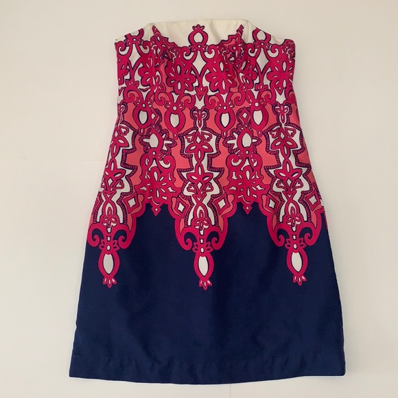 Lilly Pulitzer Bowen Dress size 10. Pink and navy. - Picture 2 of 6